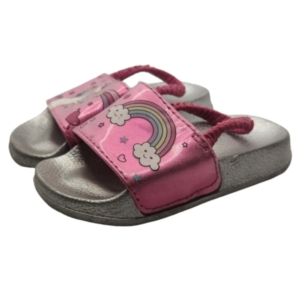 Unicorn Girls Sandals Pink‎ Size 5-6